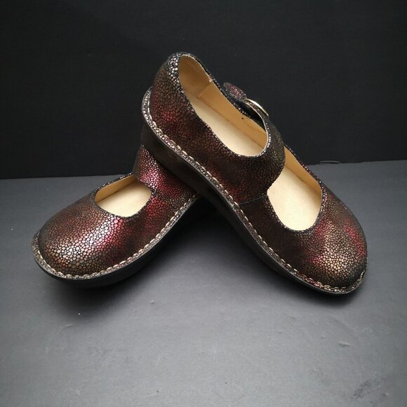 Alegria Ladies Size 35 (approx. 4.5 US) Paloma Mary Jane Slight Wedge Shoes - Picture 1 of 10